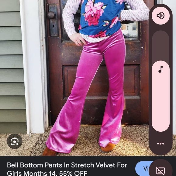 2 pairs of girls 7-8 flared pants!! These are SO cute - Picture 4 of 10